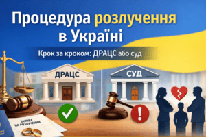 Процедура розлучення в Україні: ДРАЦС або суд (інфографіка)