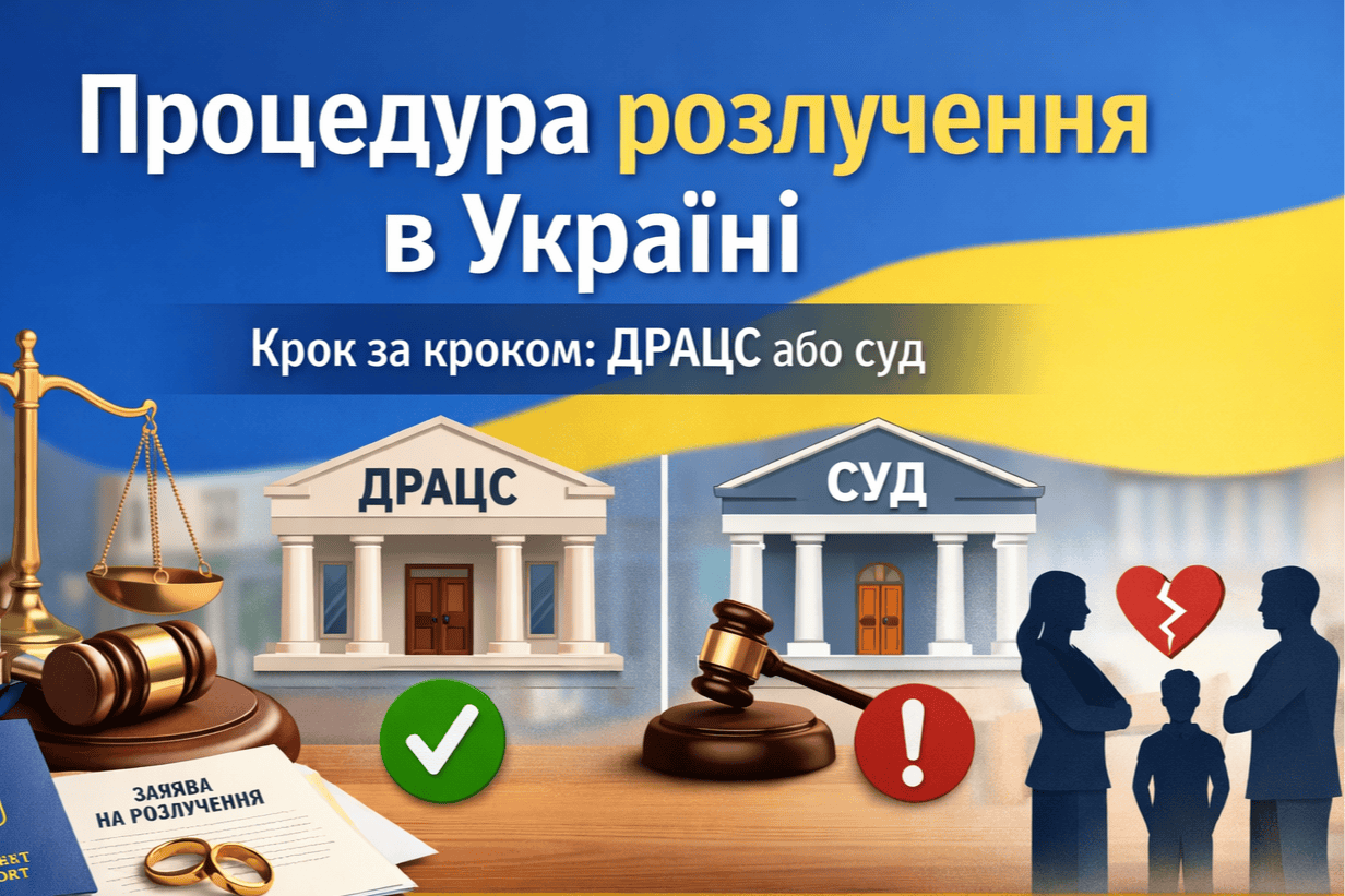 Процедура розлучення в Україні: ДРАЦС або суд (інфографіка)